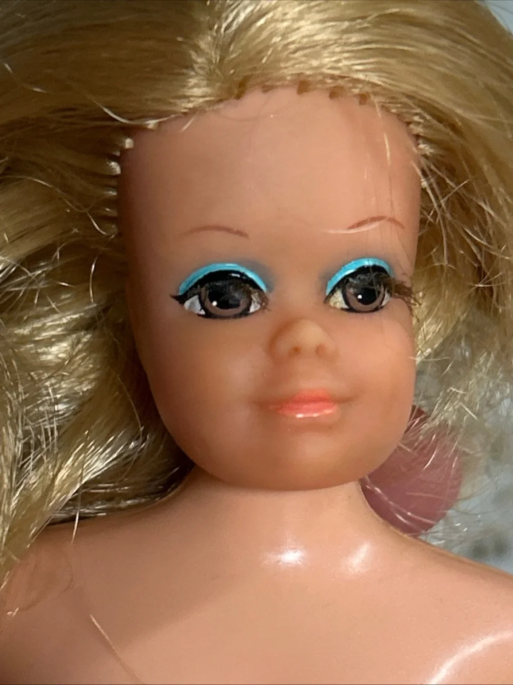 Vintage Barbie Mattel 1968 Articulated Blonde Twist & Turn Eyelashes jointed